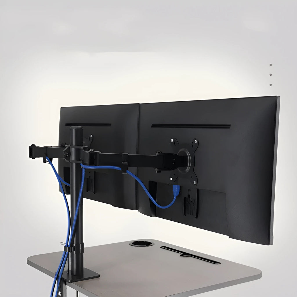 Universal computer monitor lifting rotating bracket for 13-32 inch displays with 9kg capacity