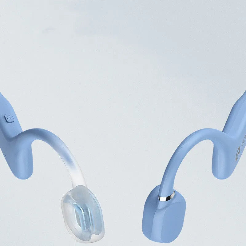 Bone conduction Bluetooth headphones with neckband in various colours for sports and running