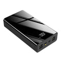 Large 40000mAh power bank with LCD display in black or Chinese red colour