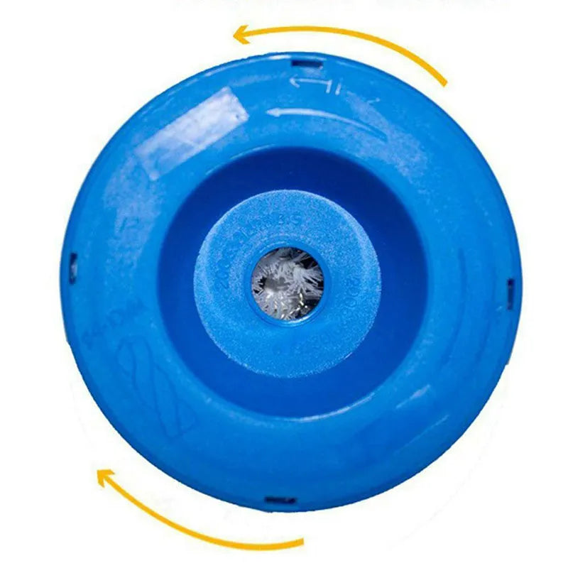 Blue bowl-shaped electric hammer dust cover accessory for drill debris collection
