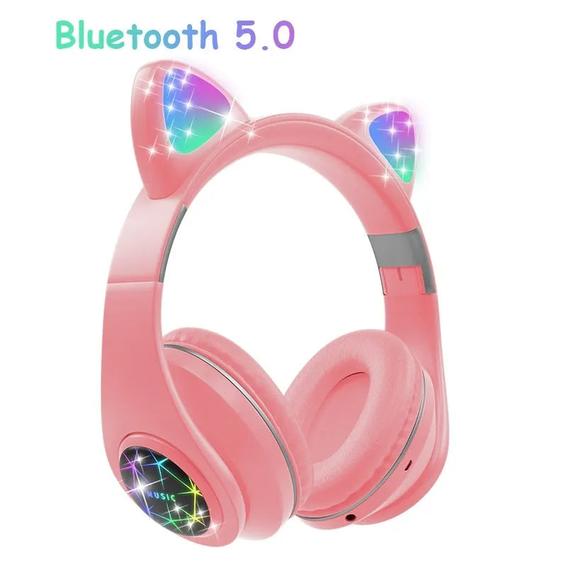 Cat ear wireless Bluetooth sports headset in six colour options