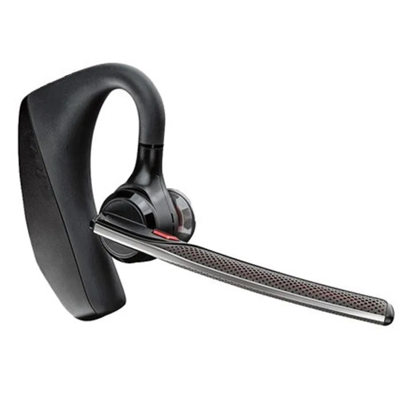 Black plastic Bluetooth sports headphones with USB charging port and battery display