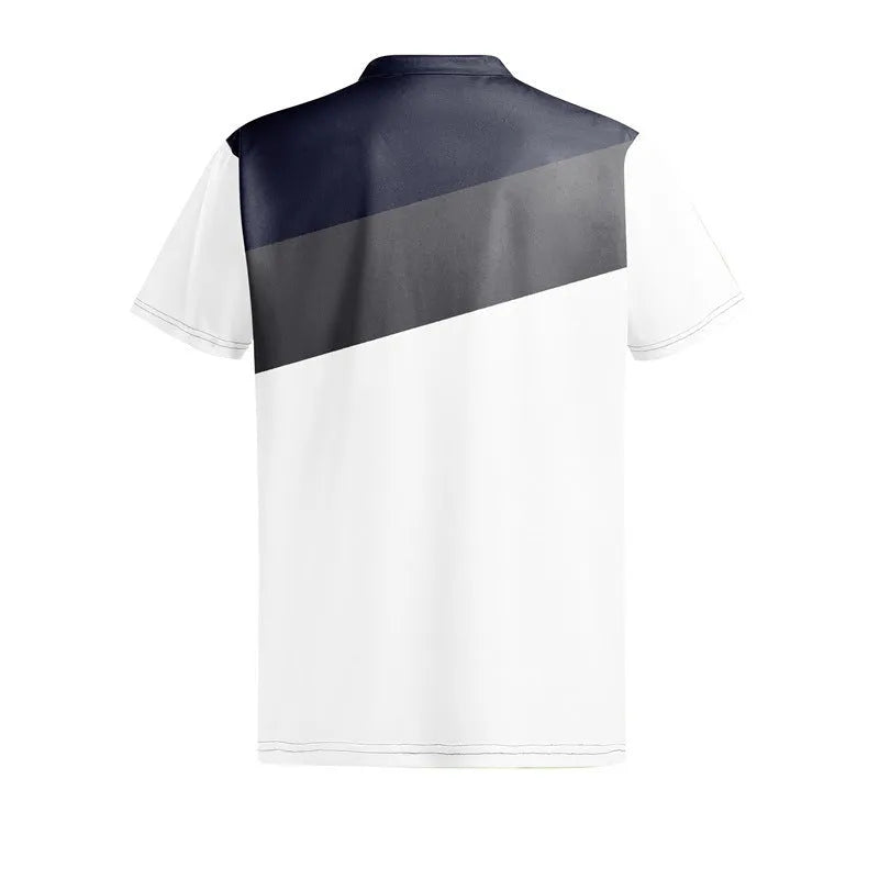 Men's loose fit short sleeve t-shirt with 3D digital printed pattern in LM-PL047 colour on pearl cotton fabric