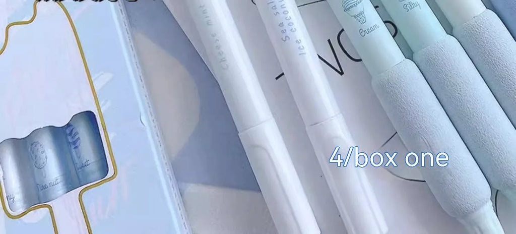 Office ice cream sponge press pen with double-headed fluorescent tips for student calligraphy practice