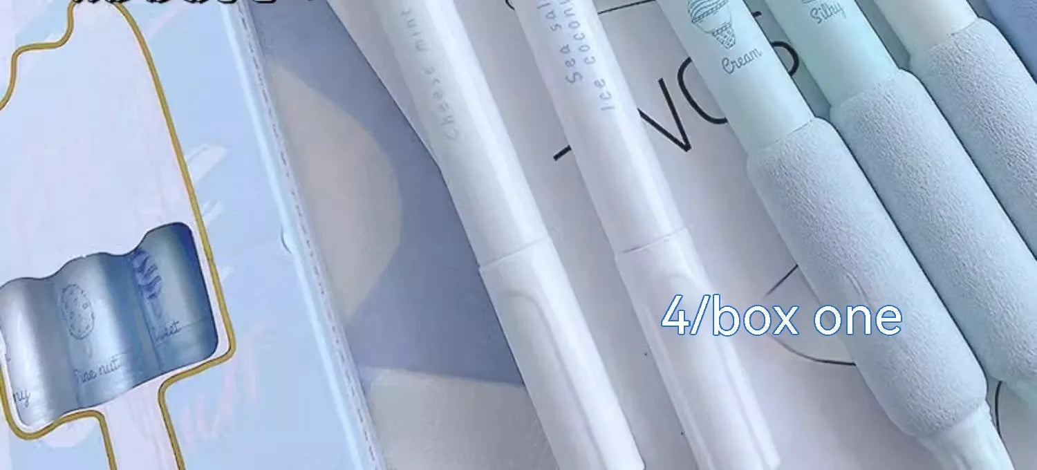Office ice cream sponge press pen with double-headed fluorescent tips for student calligraphy practice