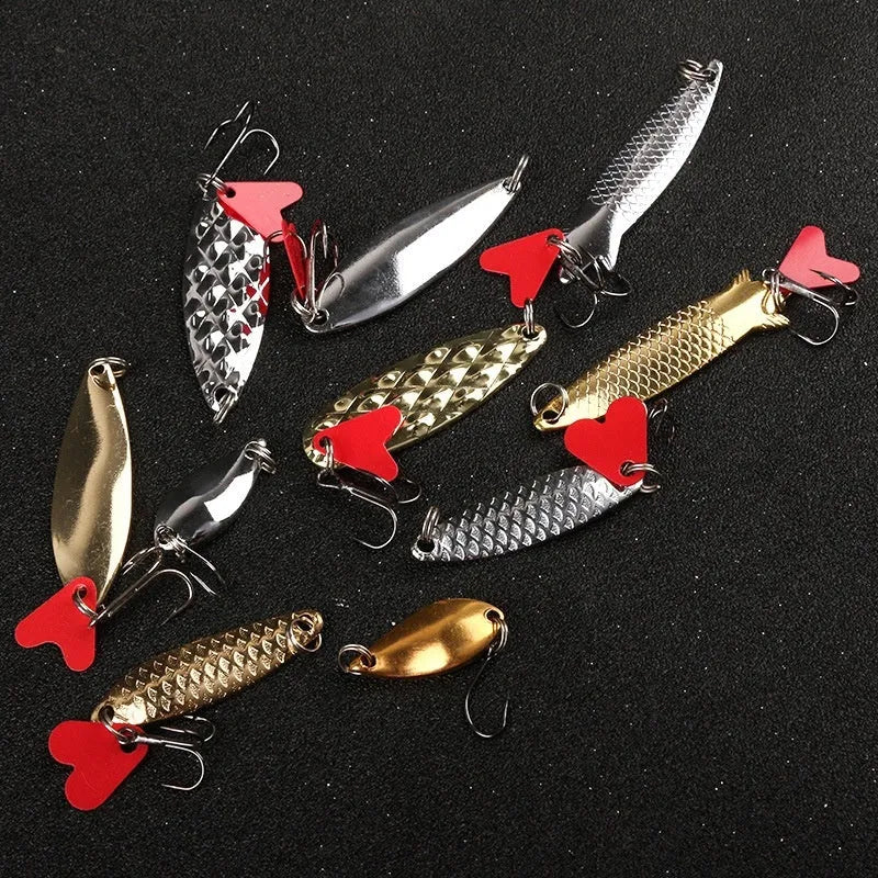 Lure fishing pineapple sequin box containing metal sequins for iron false bait modification