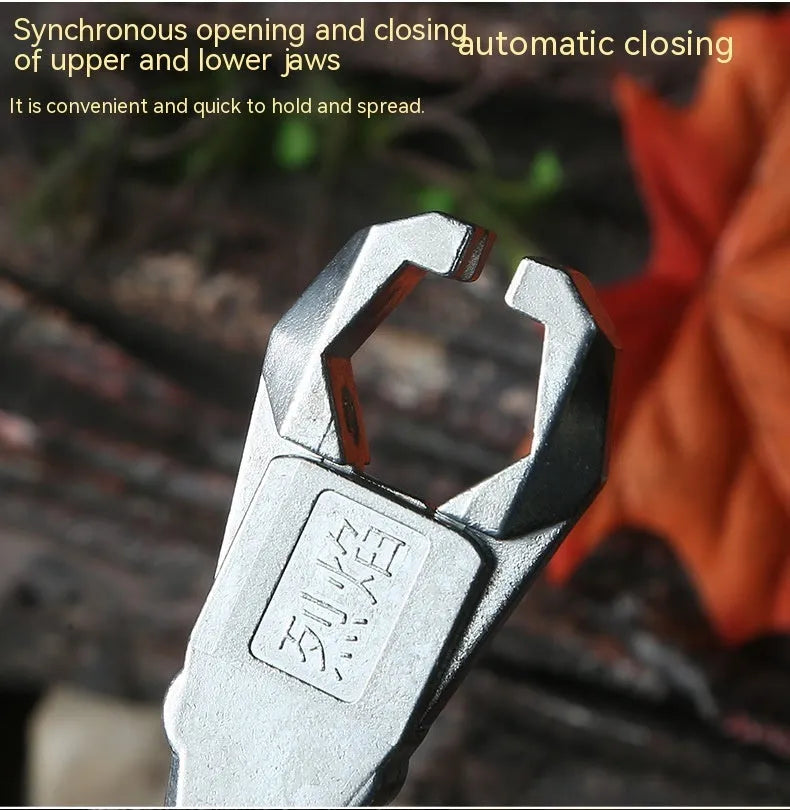 Zinc alloy release aid with two-axis harpoon clip for archery and fishing equipment