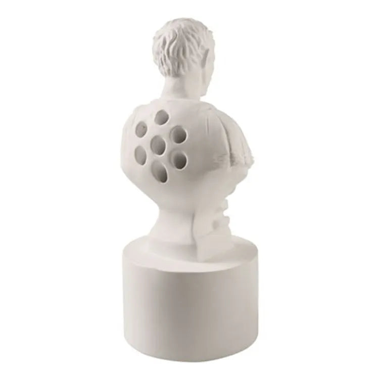 White American creative character modelling synthetic resin pen holder for desk organisation.