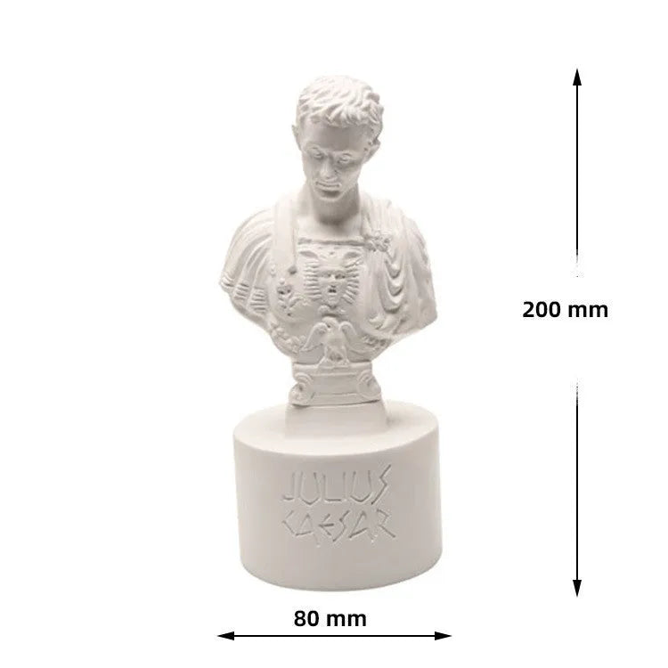 White American creative character modelling synthetic resin pen holder for desk organisation.