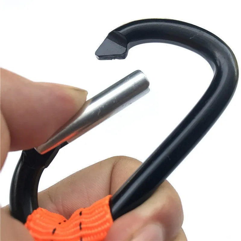 Orange fishing rod safety rope showing 90cm length and polyester polypropylene construction