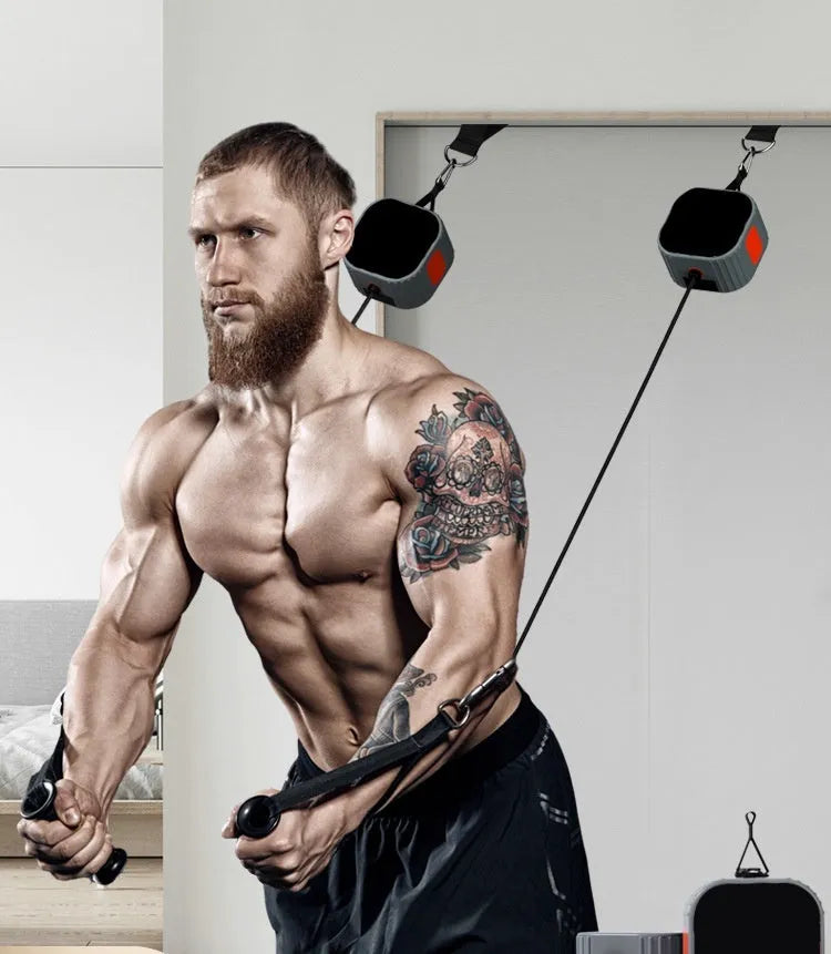 Multifunctional fitness equipment with chest expander, dumbbell, and rowing machine functions