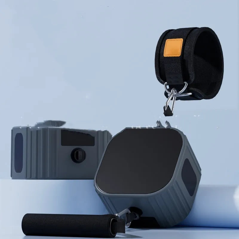 Multifunctional fitness equipment with chest expander, dumbbell, and rowing machine functions
