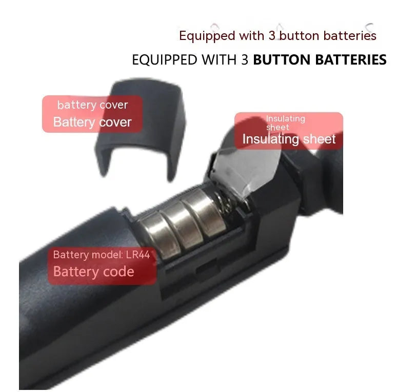 Golf putter laser aiming instrument showing different style configurations including basic unit, zipper box case, and tripod stand