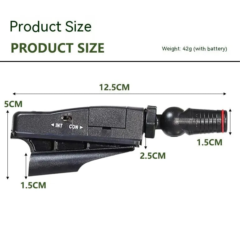 Golf putter laser aiming instrument showing different style configurations including basic unit, zipper box case, and tripod stand