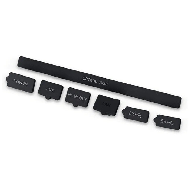 PS4 Slim dustproof net dust plug suit in ABS material, 5.8x1.5x29.3cm, for console intake protection