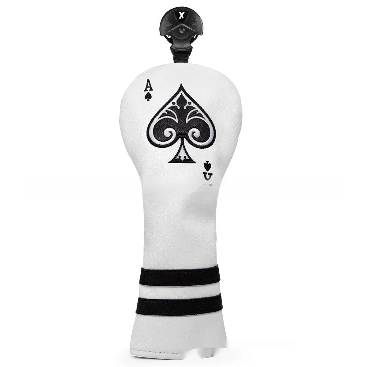 A PU golf putter sleeve shown in one of three available colours, designed to cover and protect a putter head.