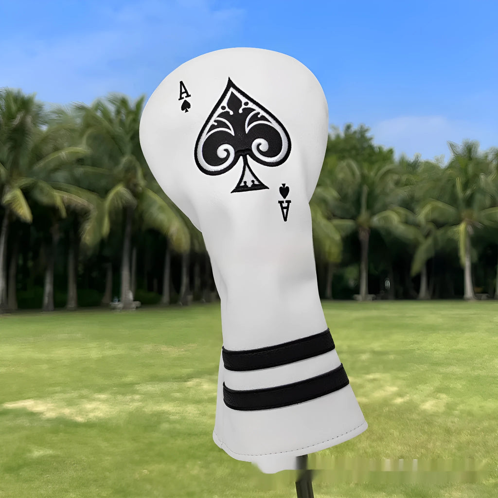 A PU golf putter sleeve shown in one of three available colours, designed to cover and protect a putter head.