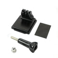 Black aluminium alloy and plastic helmet holder with quick release bracket for GoPro 3 and 4 cameras