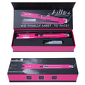 Mini steam splint spray steam hair straightener in champagne, purple, or rose red colour with curling and straightening functions