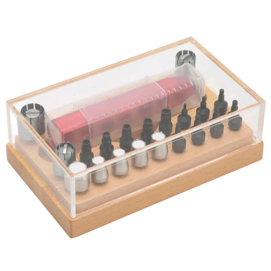 20-piece steel watch repair tool extracting tube open set for removing watch case backs