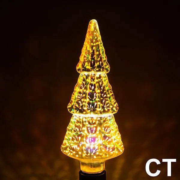 3D Firework LED decoration bulb with E27 base for holiday and novelty lighting