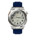 Smart watch with health monitoring and Bluetooth call on a wrist, TFT screen display showing data