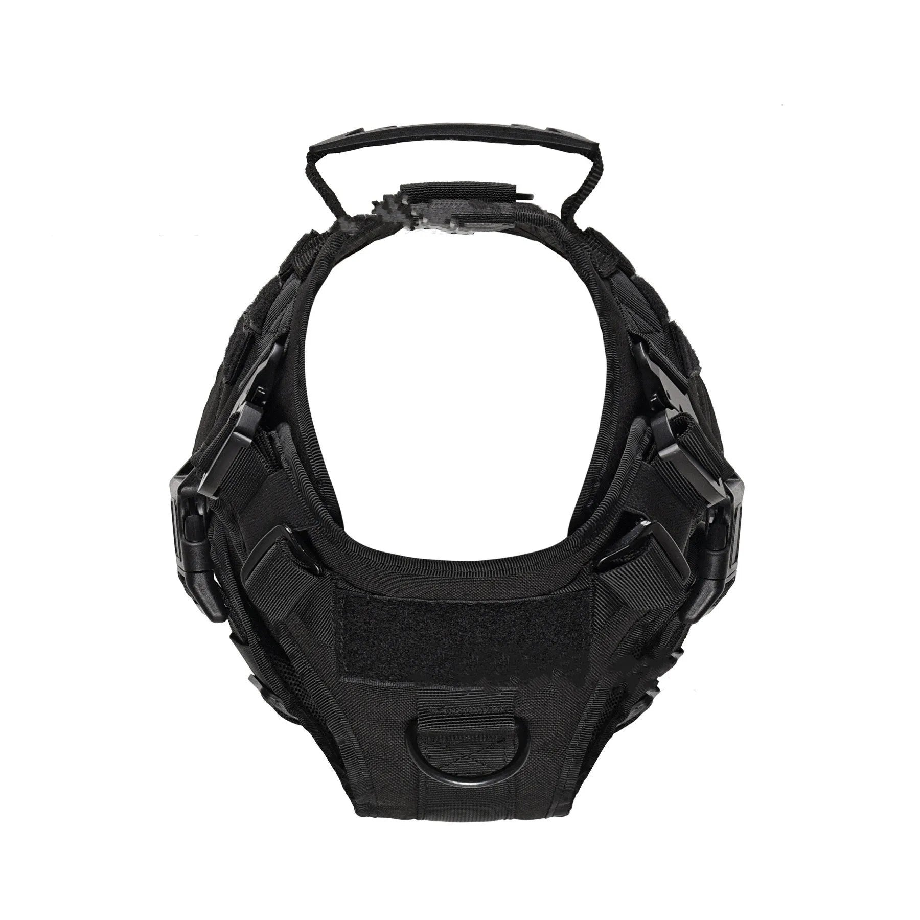 Nylon tactical pet vest with quick release metal buckles and thickened handle in army green colour