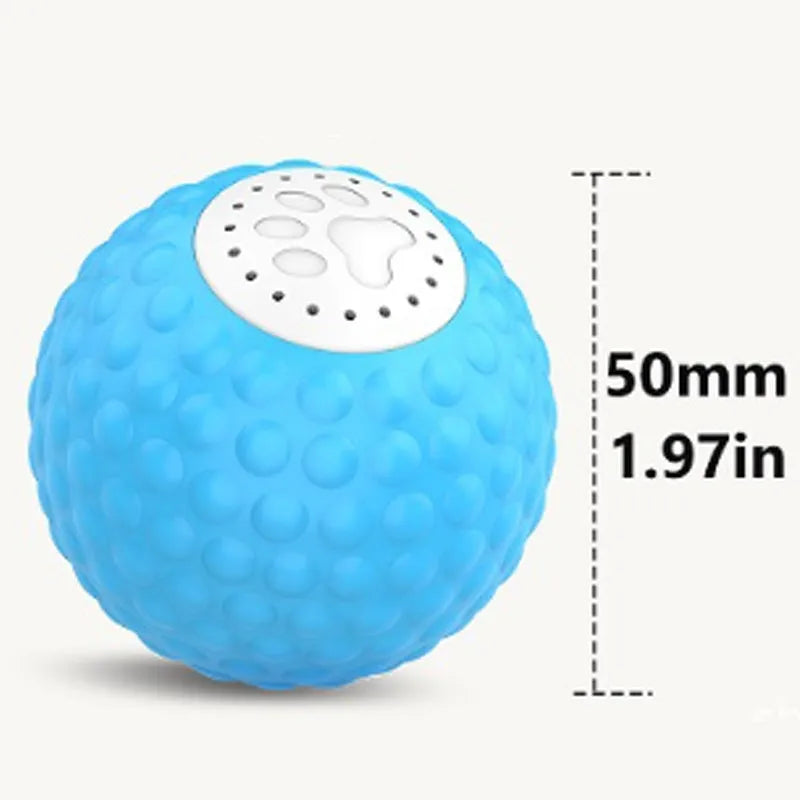 Remote control cat ball interactive toy in blue, green, or yellow colour options