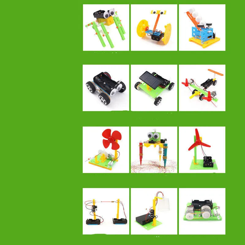 DIY science experiment building blocks educational toy for children aged 7-14 in plastic construction