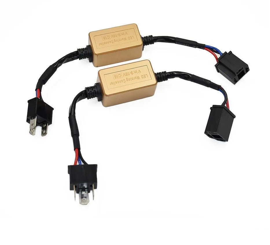 Black alloy H4 H7 H11 LED car headlight Canbus decoder for error code elimination