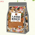 Bag of Ginseng Black Wolfberry Tea containing 40 individual 5g tea sachets, total 200g.