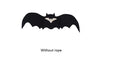 Black bat wing pet costume on dog, polyester felt fabric, Halloween outfit with wing shape