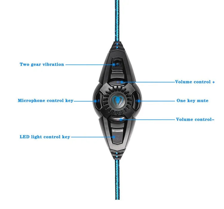 GS100 wireless Bluetooth headphones with active noise cancellation in Blue, over ear design, cushioned ear cups