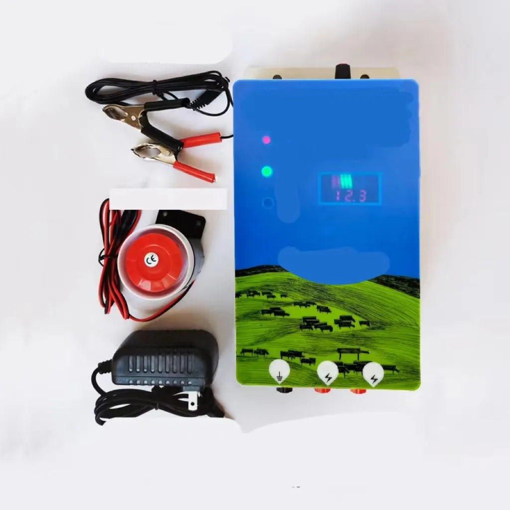 Pasture electronic host high voltage pulse breeding grid fence full set with alarm monitor
