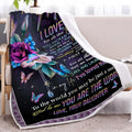 Black lamb wool blanket with butterfly theme on sofa, 150x200cm, Sherpa fleece