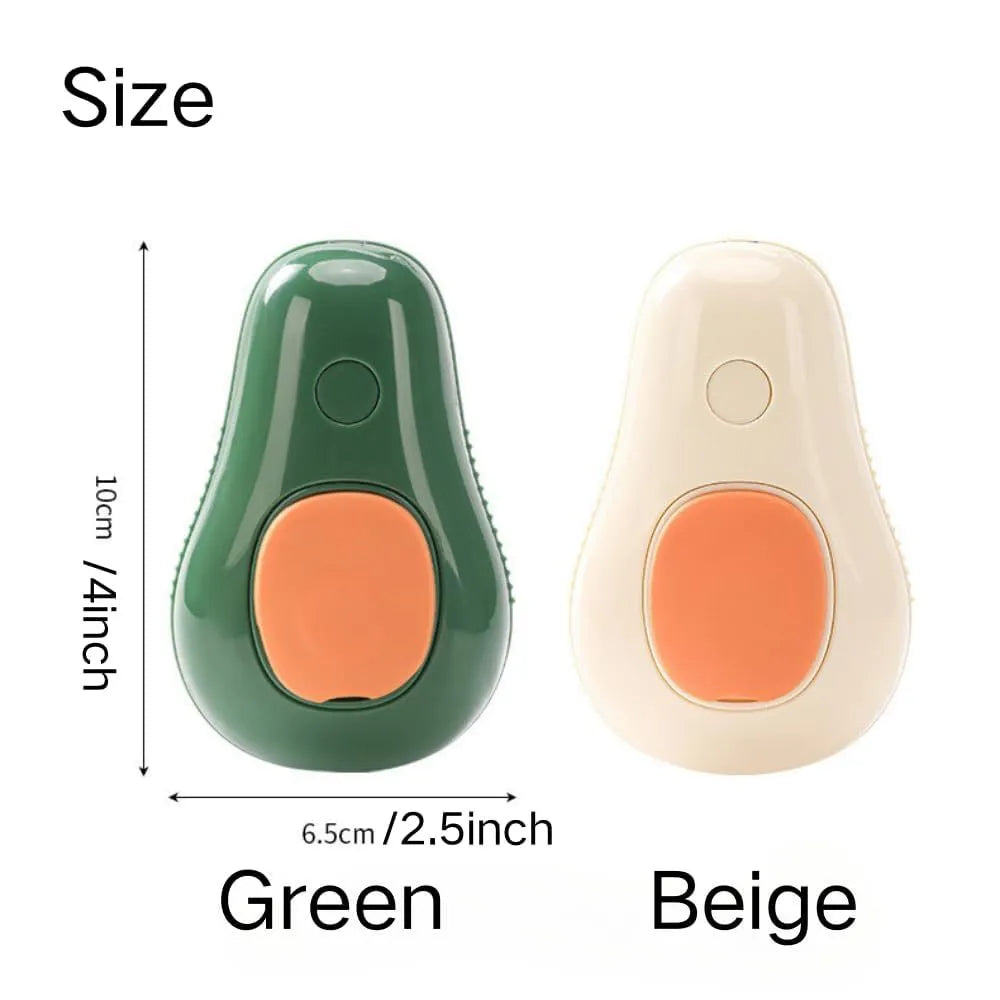 Green or white cat steam brush with water spray function and silicone teeth for pet grooming and massage