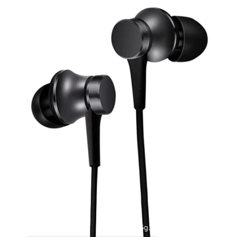 Piston wired in-ear headphones with 3.5mm audio jack in black, blue and red colour options