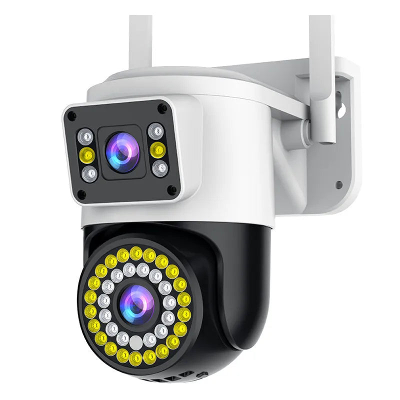 Night vision wireless wifi binocular dual-screen surveillance camera 148x80x185mm indoor security