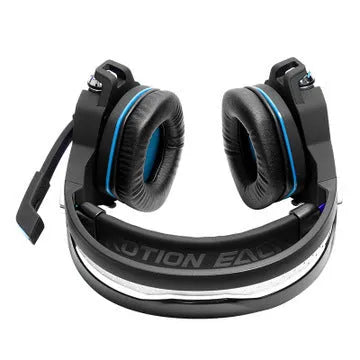 GS100 wireless Bluetooth headphones with active noise cancellation in Blue, over ear design, cushioned ear cups
