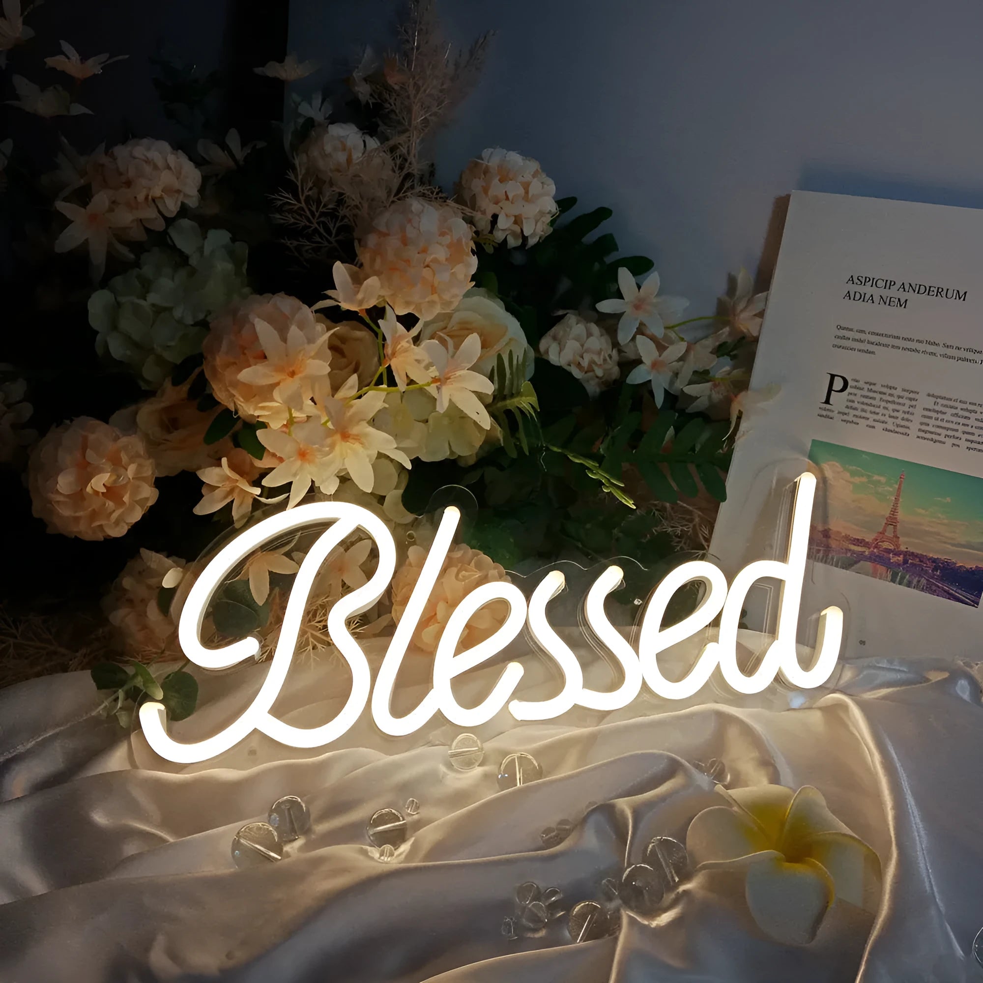 400mm acrylic LED letter shape neon light with USB cable connection