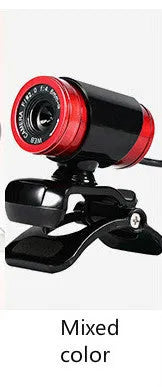 480P HD webcam with CMOS sensor, glass lens, 640x480 resolution, 140cm cable, 5.5x3cm size, black colour