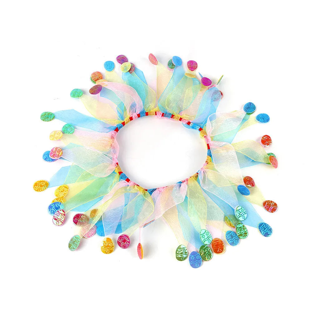 Tie-dye cloth pet dog collar in seasonal colours including Halloween and Christmas styles
