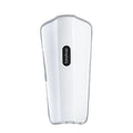 White plastic leg calf massager with electrotherapy pulse and infrared functions.