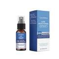 30ml leg soothing spray with panthenol and menthol in a white bottle with blue label