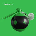 Green plastic elastic self-hi relief cat toy on floor