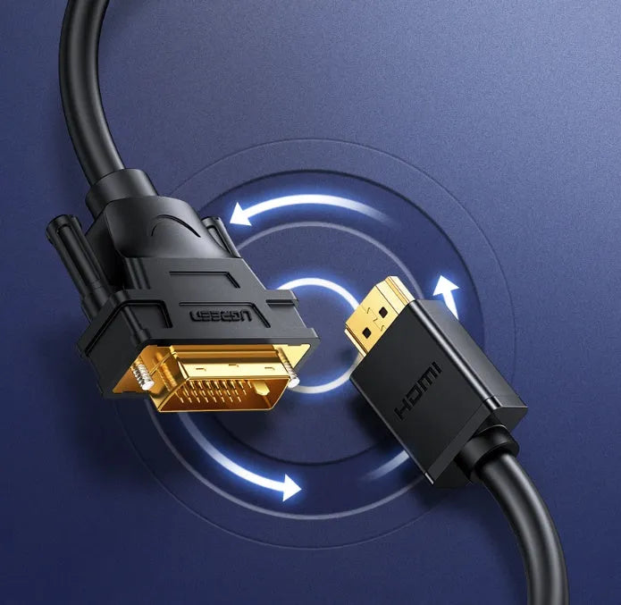 HDMI adapter cable for laptop to external display or projector showing length options