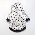 Casual polyester dog clothes in houndstooth pattern for small breeds like Pug, spring summer style