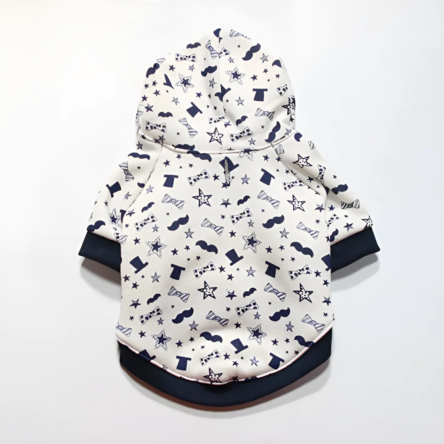Casual polyester dog clothes in houndstooth pattern for small breeds like Pug, spring summer style