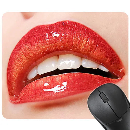 Red lips design rubber mouse pad with non-slip base for office and gaming use