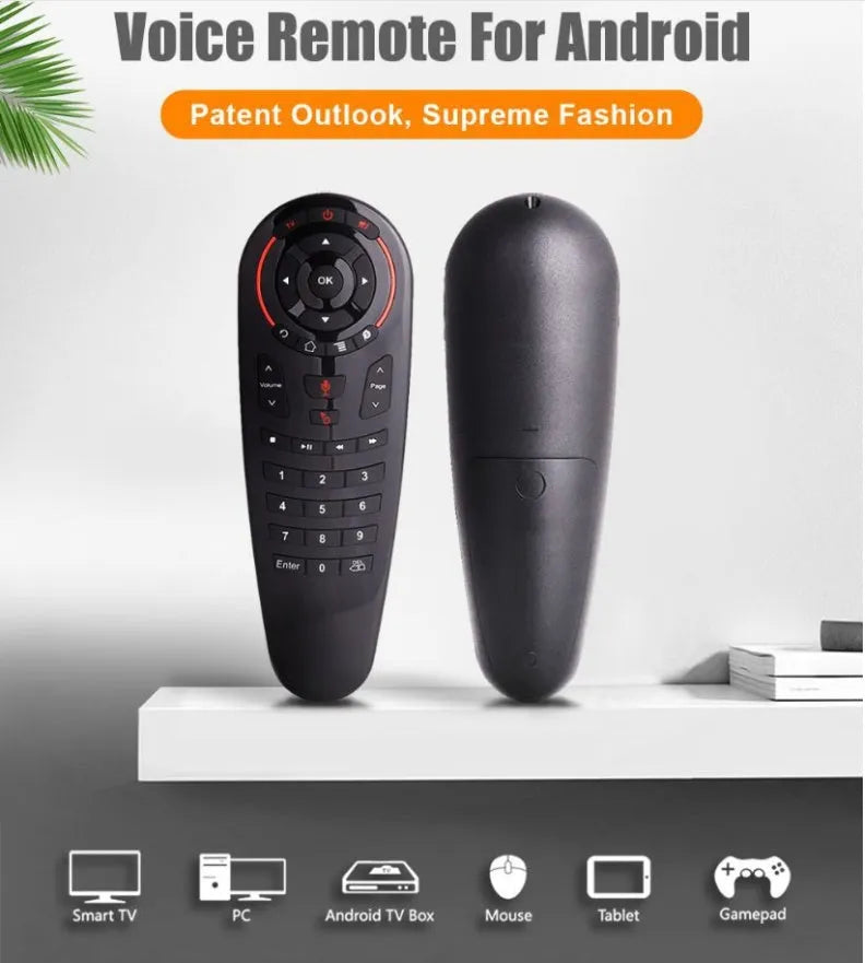G30 wireless keyboard remote control with air mouse function for smart TVs and PCs